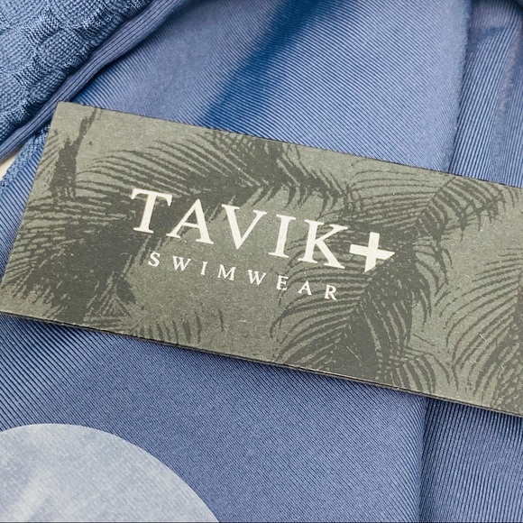 TAVIK Ali Textured Navy Blue Bikini Bottom Large - Picture 11 of 16